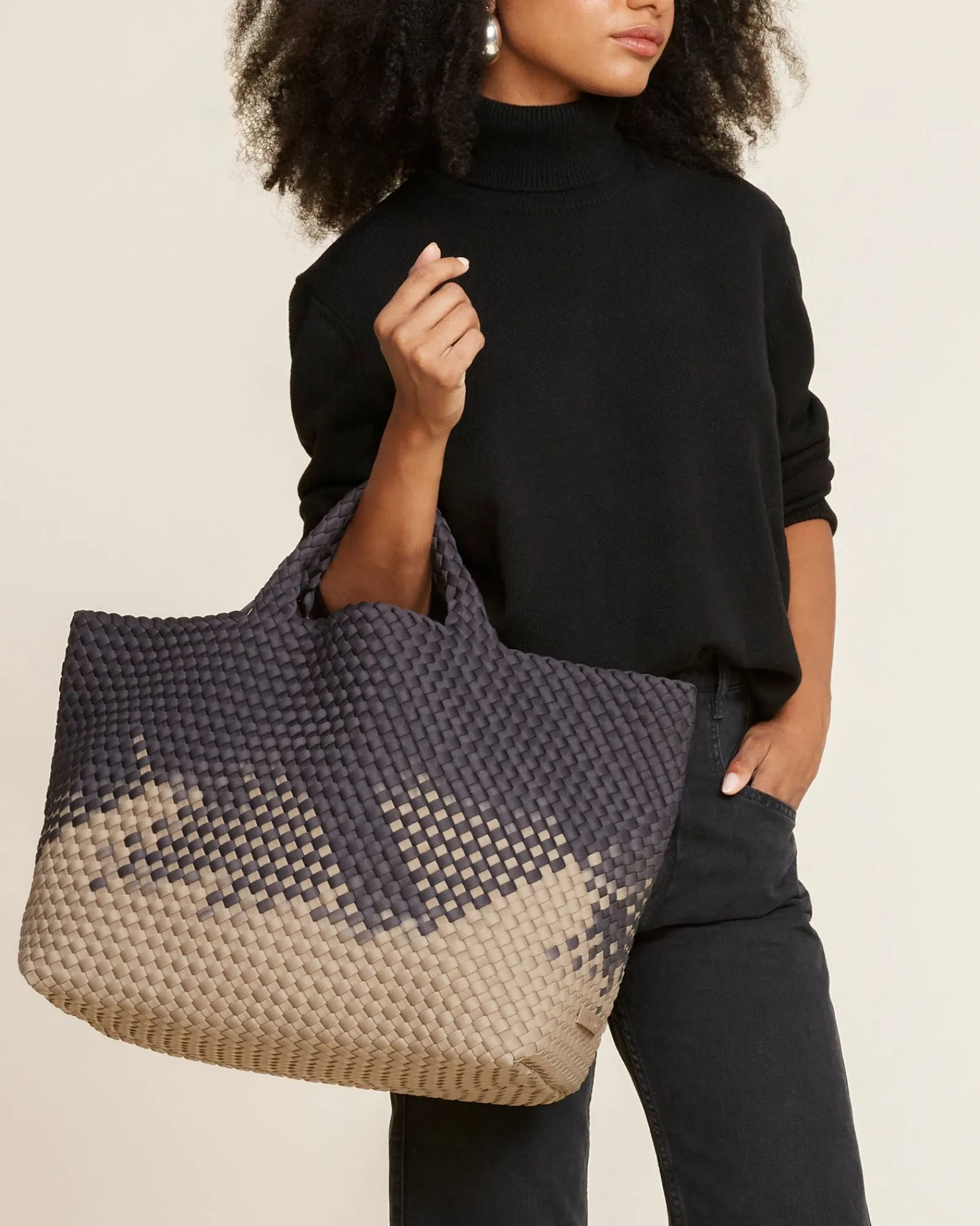 Skulderveske^NAGHEDI St. Barths Large Tote Grafisk Ombre