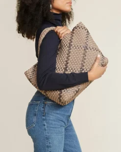 Skulderveske^NAGHEDI St. Barths Medium Tote Plaid