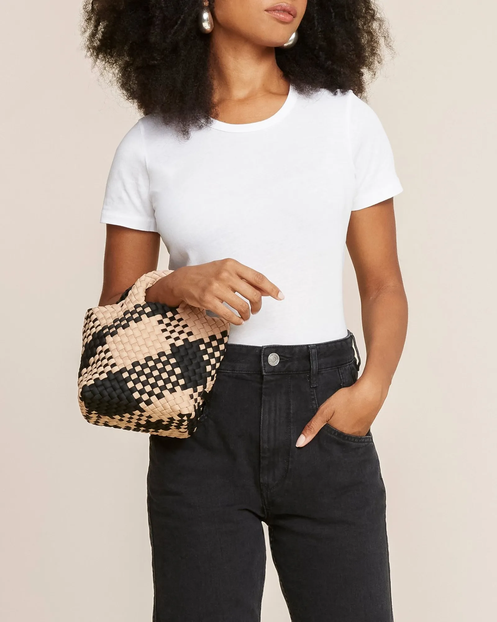 Tverrkropper^NAGHEDI St. Barths Petit Tote Plaid