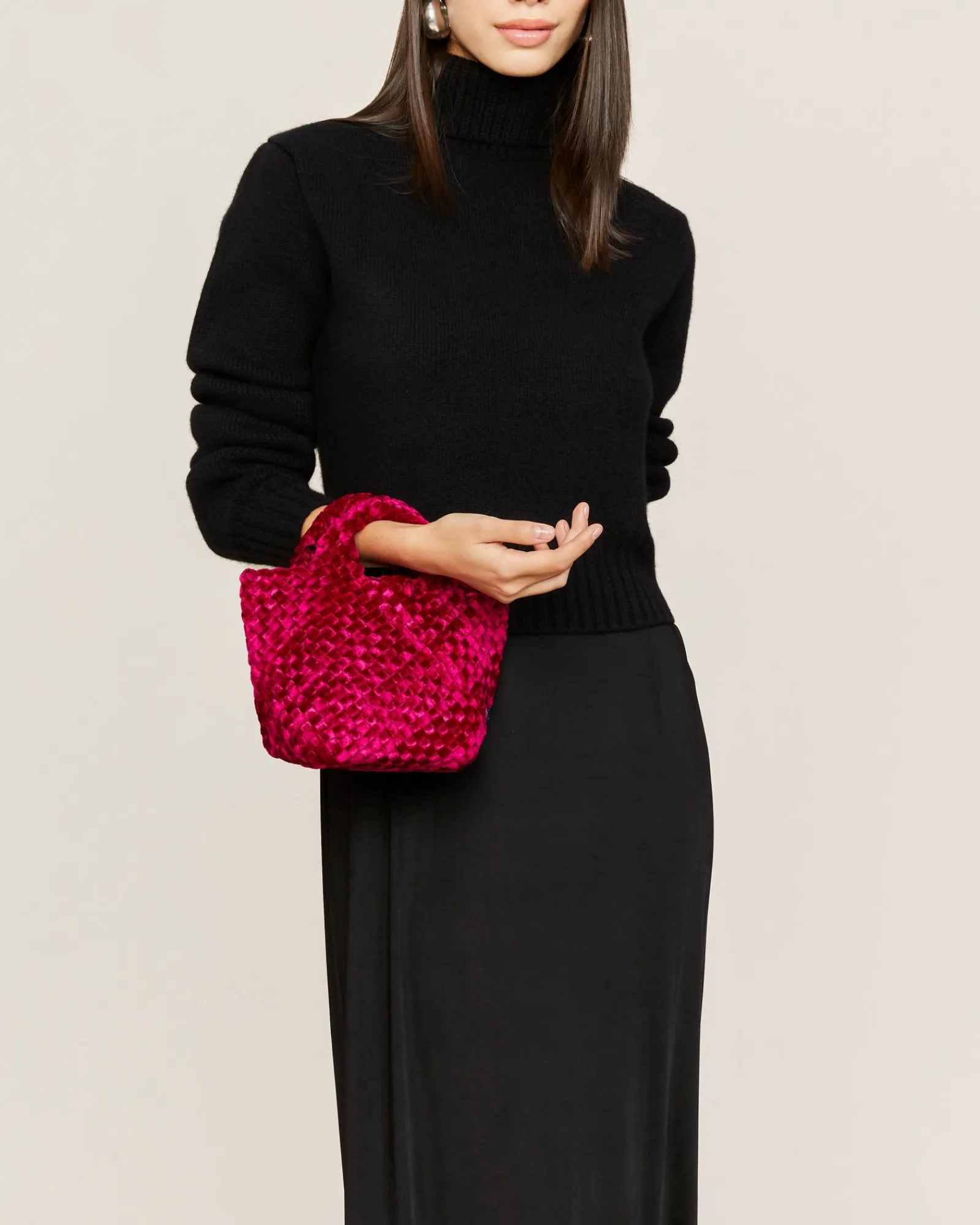 Tverrkropper^NAGHEDI St. Barths Petit Tote Velvet