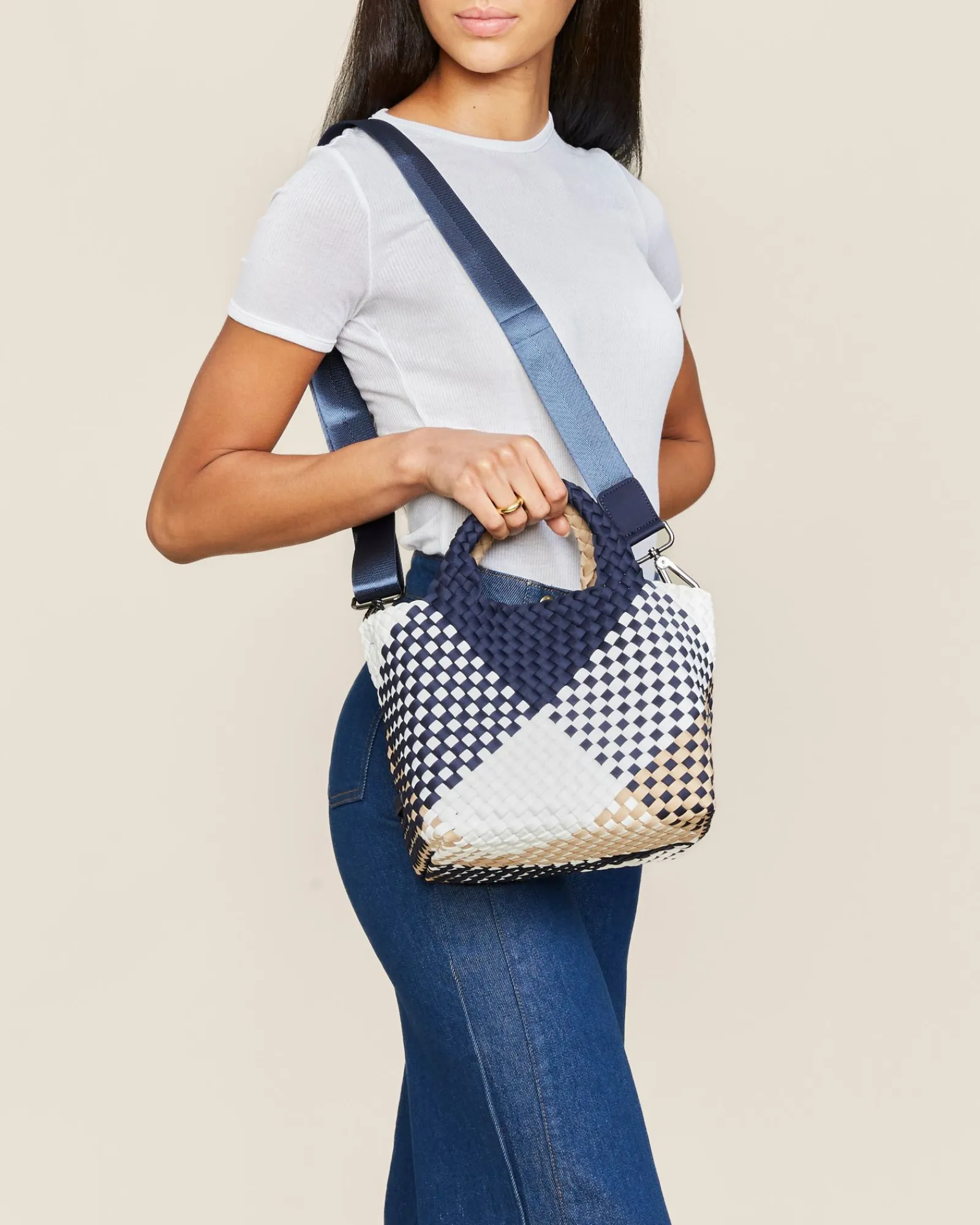 Tverrkropper^NAGHEDI St. Barths Small Tote Grafisk Geo