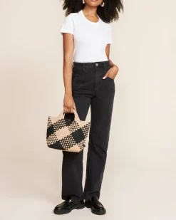 Tverrkropper^NAGHEDI St. Barths Small Tote Plaid