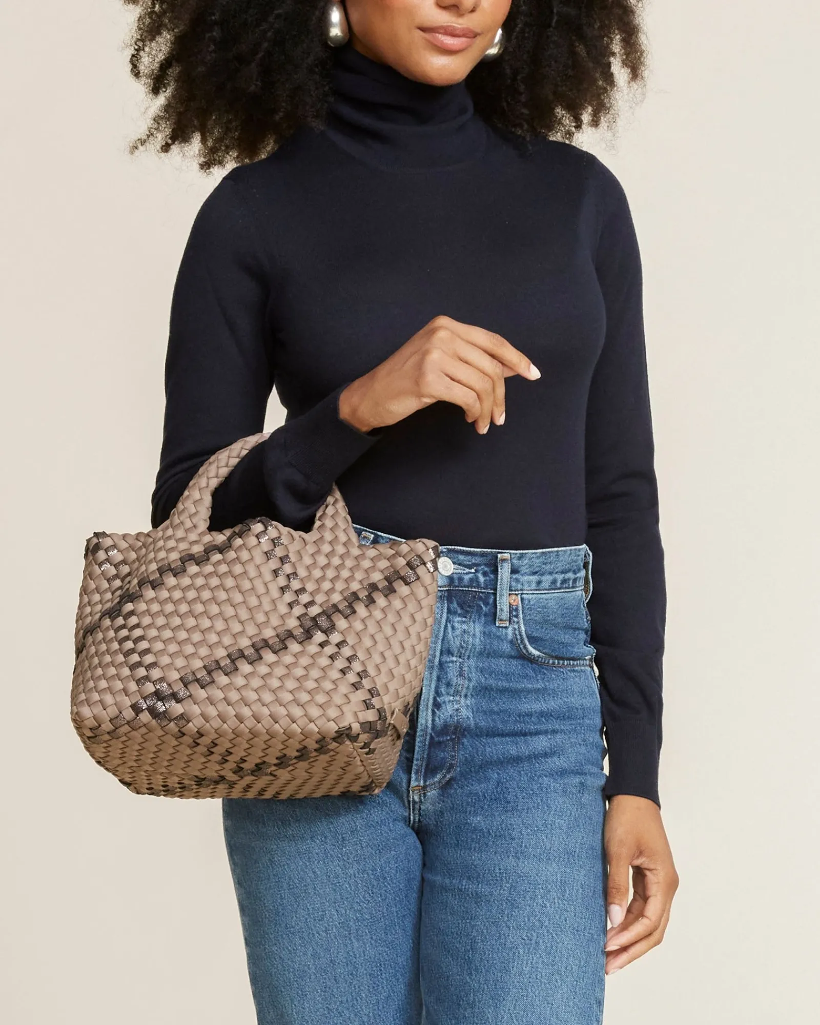 Tverrkropper^NAGHEDI St. Barths Small Tote Plaid